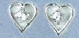 Azeztulite Heart Earrings