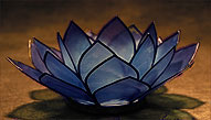 Lotus Tea Light Indigo Third Eye Chakra