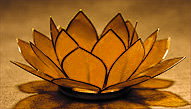 Lotus Tea Light Yellow Solar Plexux Chakra