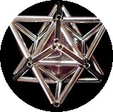 Sterling silver Octahedron