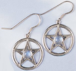 Azeztulite Pentacle Earrings