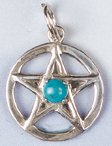 14K Gold Pentacle Pendants