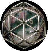 Sterling silver Pentakis dodecahedron