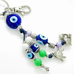 EVIL EYE PROTECTION KEYCHAIN HAPPY FACE BLESSING