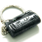 MONEY TALISMAN LUCKY PURSE BLACK JADE KEYCHAIN