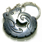 LUCKY and PROTECTION DRAGON BLACK JADE KEYCHAIN