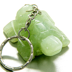 LUCKY TURTLE LIGHT GREEN JADE KEYCHAIN