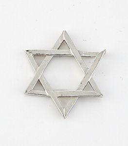 14K Gold Star Of David Symbol Pendants