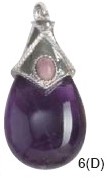 Amethyst Antiqued Teardrop With Cab