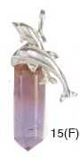 Ametrine Double Dolphin Point Pendants