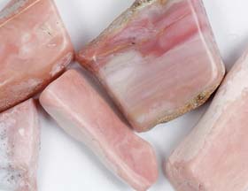 Andean Pink Opal Tumbled pieces