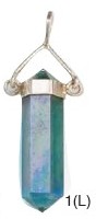 Aqua Aura Point Pendants 