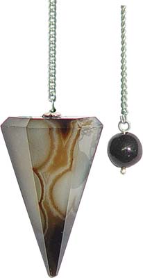 HEXAGONAL BANDED AGATE Pendulums 