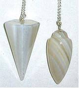 Pendulums: Banded Agate 6 sided/ Reg Agate 
