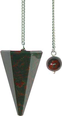 HEXAGONAL BLOODSTONE Pendulums 