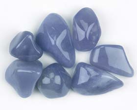 Blue Chalcedony Tumbled Stones