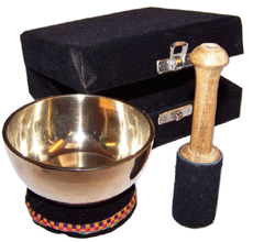 Tibetan Brass Singing Bowl Set