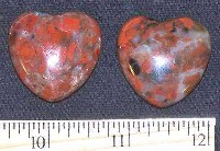 Brecciated Jasper Hearts