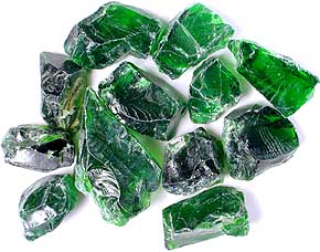 Chrome Diopside Faceted Rough