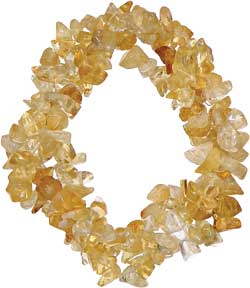 TRIPLE ROWS CITRINE BRACELET 