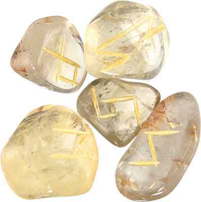 Citrine Runes Set