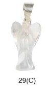 Clear Quartz Angel Pendants