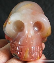 Colorful Agate Skulls