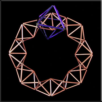COPPER TETRAHEDRAL TORUS bracelet