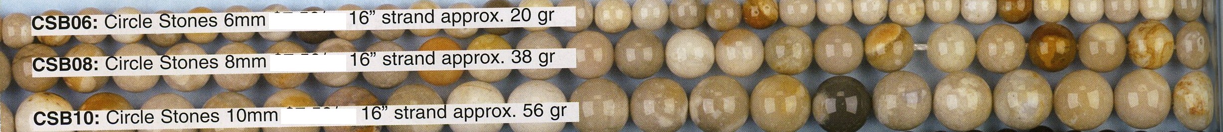 Crop Circle Stones Beads