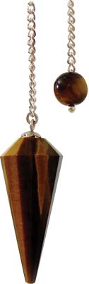 FACETED TIGER EYE Pendulums 