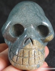 Frog Skin Jasper Skulls
