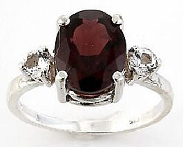 GARNET DANBURITE RINGS