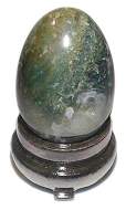 Green Moss Agate Egg