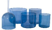 Indigo Clear Singing Bowls