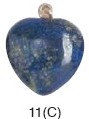 Lapis Lazuli Heart Pendants