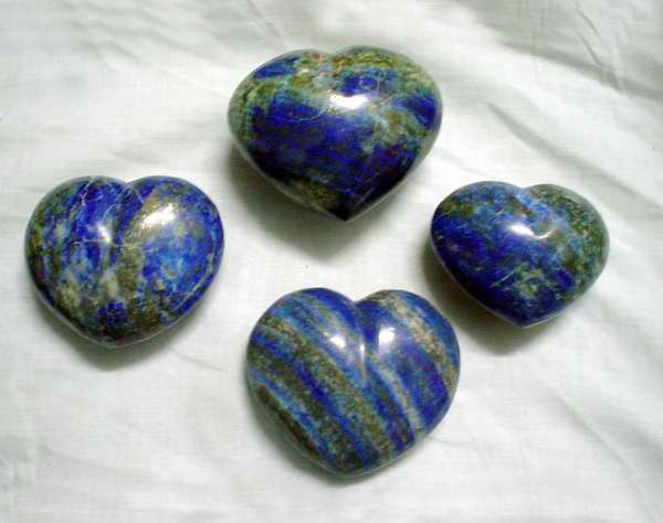 Lapis Lazuli Puffy Hearts