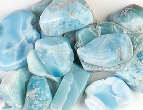 Larimar Tumbled Pieces