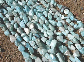 Larimar Nugget Beads