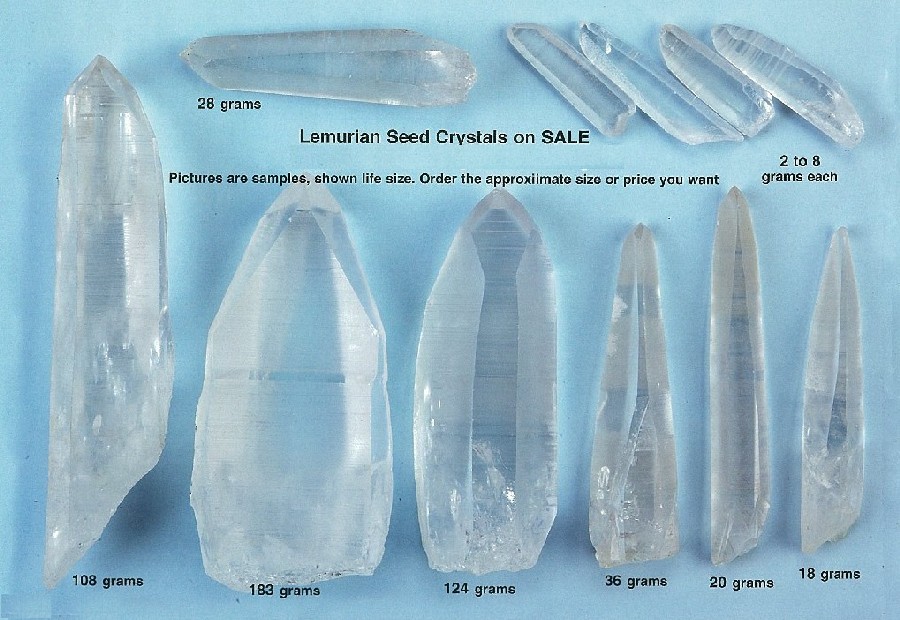 Lemurian Seed Crystal Points