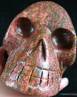 Leopard Skin Jasper Skull