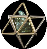 Sterling silver and 12k gold-filled Merkaba