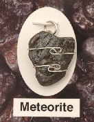 Nantan Meteorite Wire Wrapped Pendants