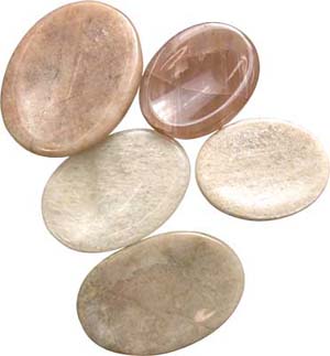 Moonstone Worry Thumb Stones