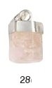 Morganite Natural Point Pendants