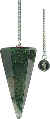 HEXAGONAL MOSS AGATE Pendulums 