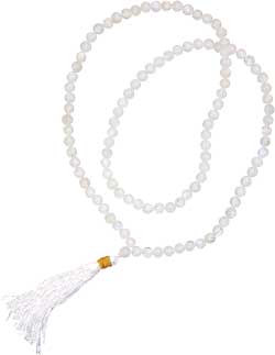 RAINBOW MOONSTONE MALA BEADS