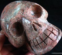 Huge Red Picture Jasper Skulls