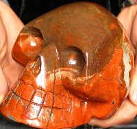 Red Striped Jasper Skulls