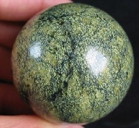 Green Reptile Skin Jasper Spheres