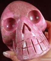 Rhodonite Skull